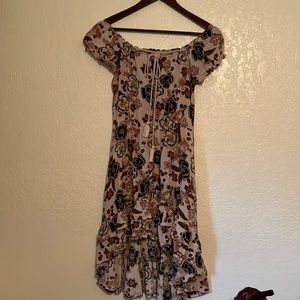 High Low Sun Dress Floral